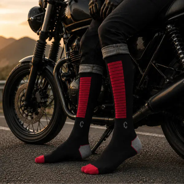 Bamboo Biker Socks Pack of 2