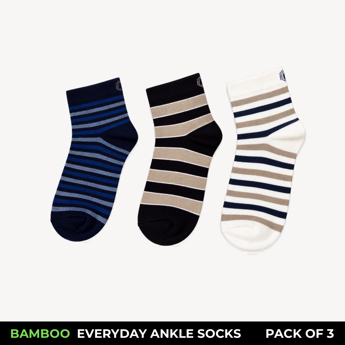 Corbel Bamboo Stripe Trio — Pack of 3