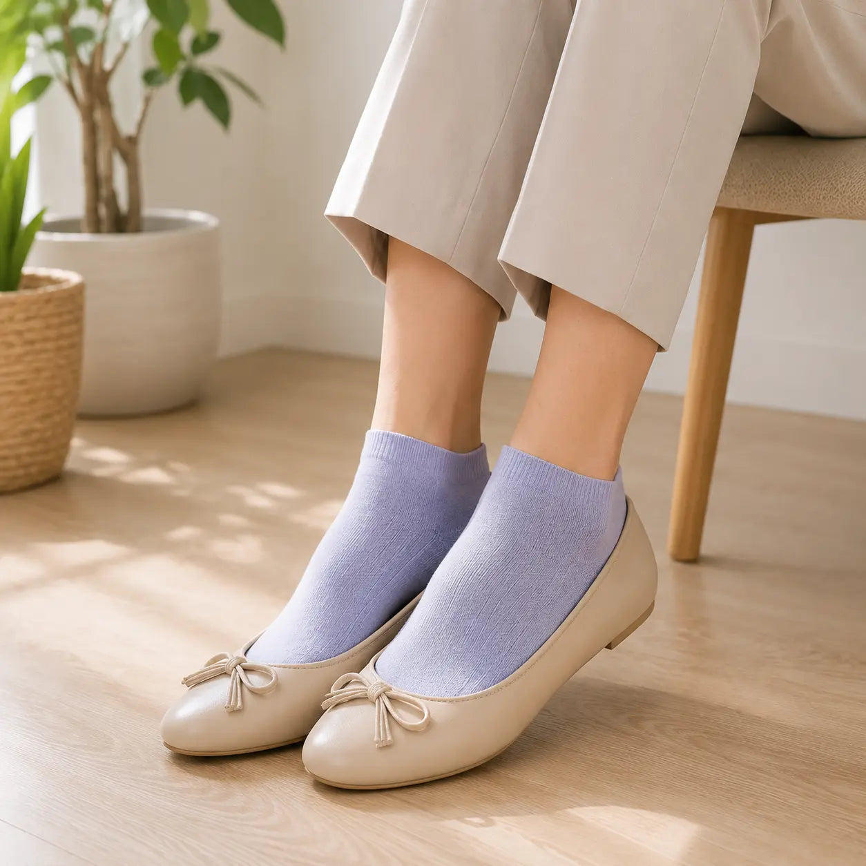 Women Casual Socks-Cotton