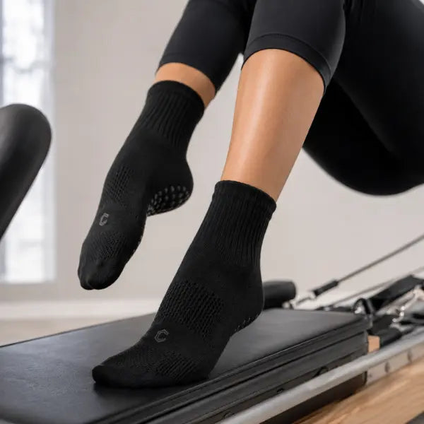 Bamboo Pilates Grip Socks Pack of 2