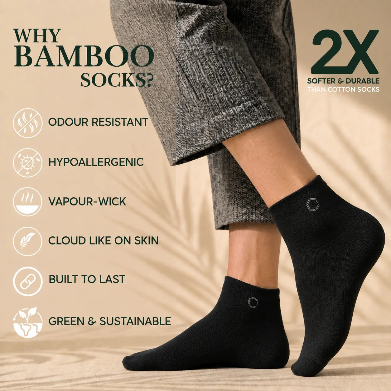 Women Bamboo Core Black Edit