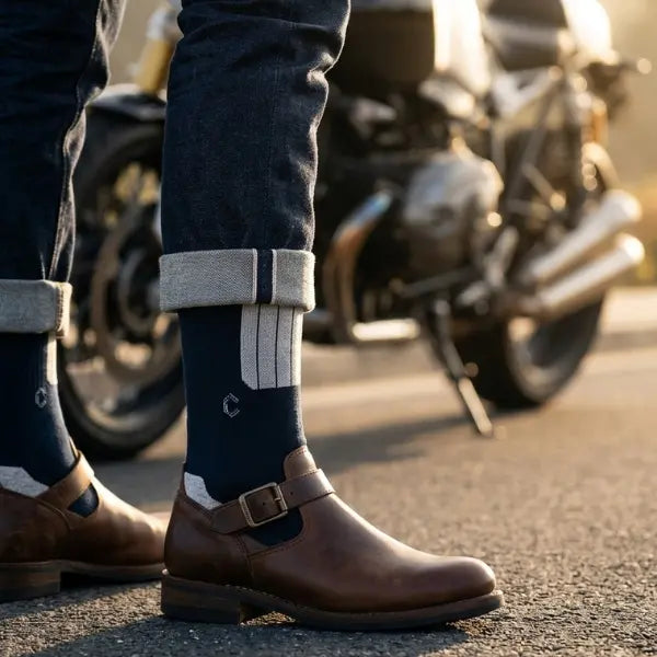 Bamboo Biker Socks Pack of 2