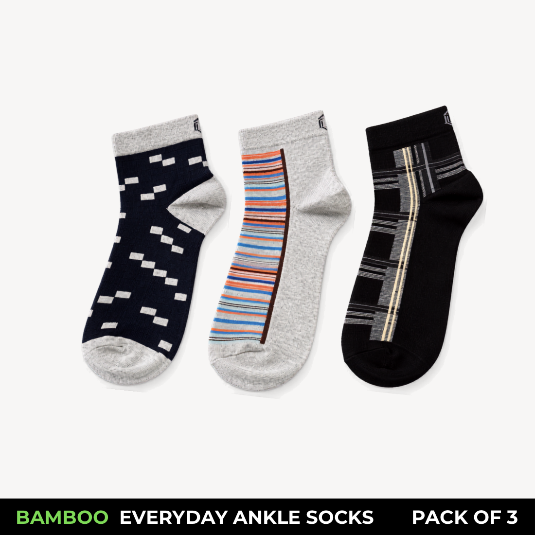 Corbel Bamboo Comfort Ankle Socks | Pack of 3